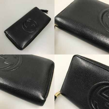  GUCCI グッチ ソーホーフリンジラウンドファスナー長財布 インターロッキングG 282413 ブラック