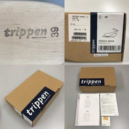  Trippen ウェッジソールサンダル SIZE 39 24.5〜25cm Orinoco-WAW201 01 ブラック