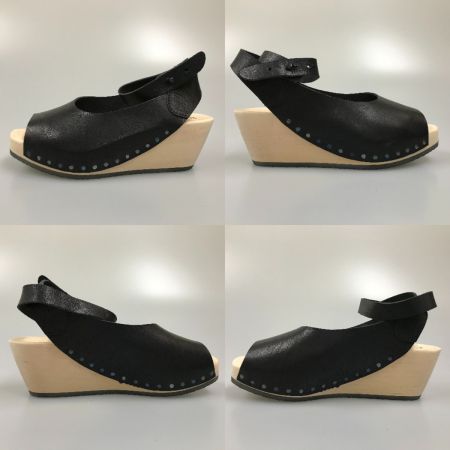  Trippen ウェッジソールサンダル SIZE 39 24.5〜25cm Orinoco-WAW201 01 ブラック