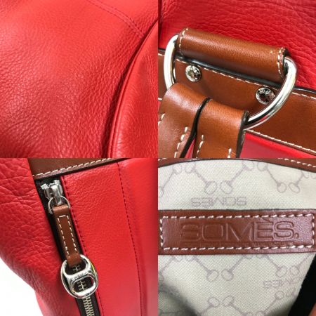  Somes Saddle ソメスサドル リュック  牛革 シボ革 シュリンクレザー CA-55 CAVESSON カブスン レッド