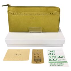 ## Dakota ダコタ  アペーゴ L字ファスナー  長財布 0030473 ライトグリーン Cランク