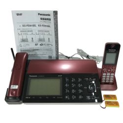 ## Panasonic パナソニック デジタルコードレス普通紙ファクス 子機1台付 KX-PD915DL-R ボルドーレッド Bランク