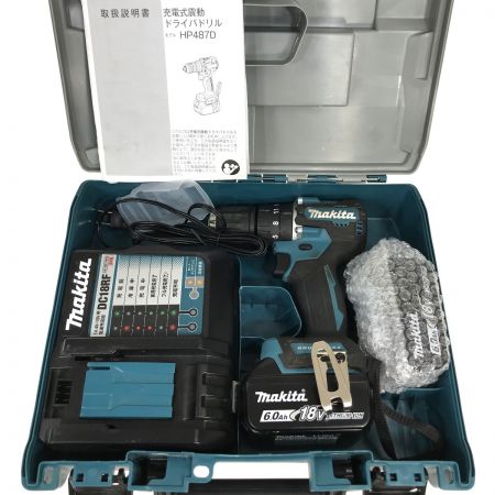  MAKITA マキタ 充電式震動ドライバドリル 18v HP487DRGX 青