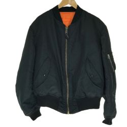 ## ALPHA アルファ フライトジャケット MIL-J-82790J ブラック XLサイズ リバーシブル  Bランク