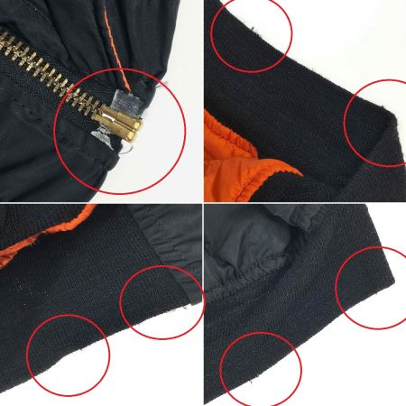  ALPHA アルファ フライトジャケット MIL-J-82790J ブラック XLサイズ リバーシブル 