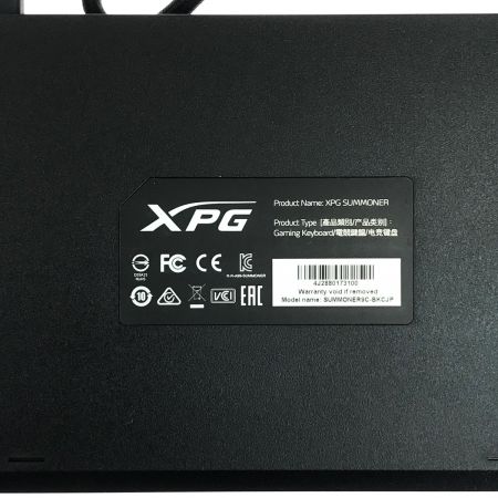  XPG SUMMONER CHERRY MX メカニカル ゲーミングキーボード SUMMONER9C-BKCJP