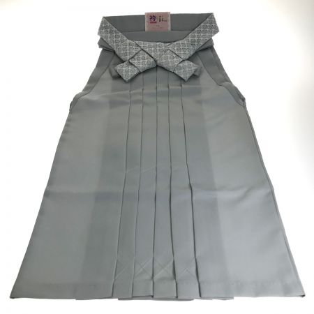  KYOETSU 無地袴 ジュニア 紐下84cm 灰青 白レース紐