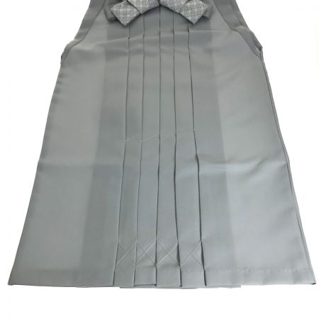  KYOETSU 無地袴 ジュニア 紐下84cm 灰青 白レース紐