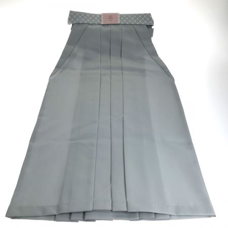  KYOETSU 無地袴 ジュニア 紐下84cm 灰青 白レース紐