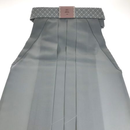  KYOETSU 無地袴 ジュニア 紐下84cm 灰青 白レース紐