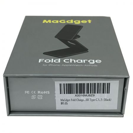  magdget フォールドチャージ ワイヤレス充電器 ブラック USB Type-C入力
