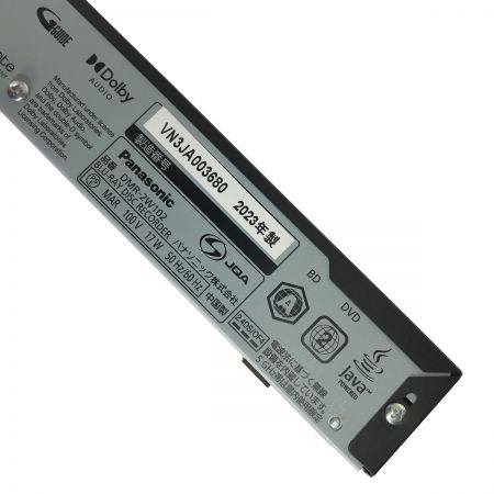 Panasonic パナソニック ブルーレイディスクレコーダー DIGA DMR-2W102