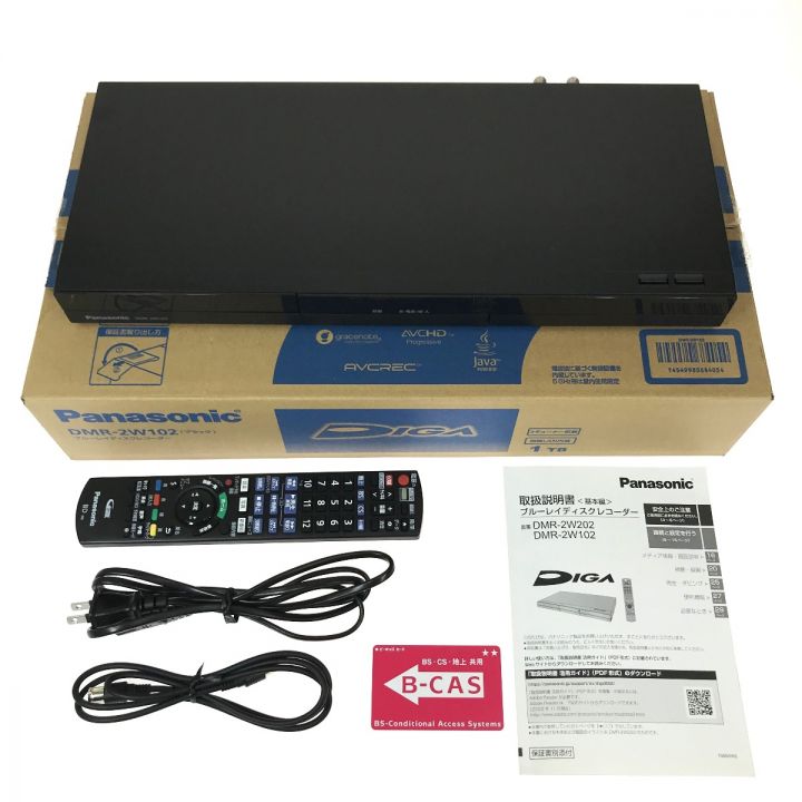 中古】 Panasonic パナソニック ブルーレイディスクレコーダー DIGA DMR-2W102｜総合リサイクルショップ  なんでもリサイクルビッグバン オンラインストア