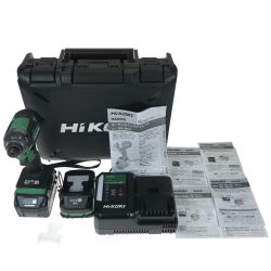 ## HiKOKI ハイコーキ 18V コードレスインパクトドライバ WH 18DC グリーン 充電器・充電池2個・ケース付 Aランク