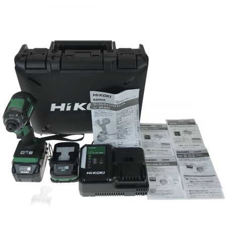  HiKOKI ハイコーキ 18V コードレスインパクトドライバ WH 18DC グリーン 充電器・充電池2個・ケース付