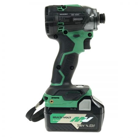  HiKOKI ハイコーキ 18V コードレスインパクトドライバ WH 18DC グリーン 充電器・充電池2個・ケース付