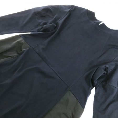  CRESCENT ロングワンピース Mサイズ 1205-0263 ネイビー x ブラック