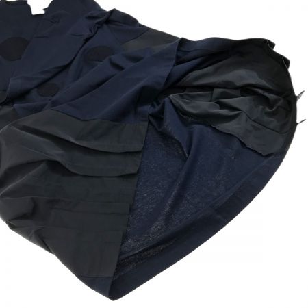  CRESCENT ロングワンピース Mサイズ 1205-0263 ネイビー x ブラック