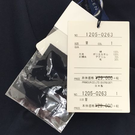  CRESCENT ロングワンピース Mサイズ 1205-0263 ネイビー x ブラック