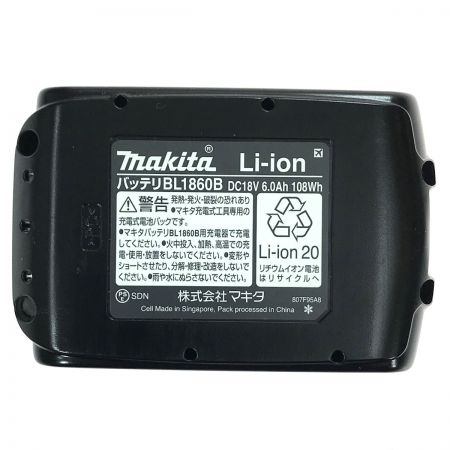 MAKITA マキタ 18v 6.0Ah リチウムイオンバッテリ BL1860B 純正バッテリ (1)