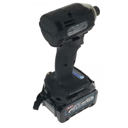  MAKITA マキタ 40V 充電式インパクトドライバ TD001GRDX ブラック 充電器・充電池2個・ケース付