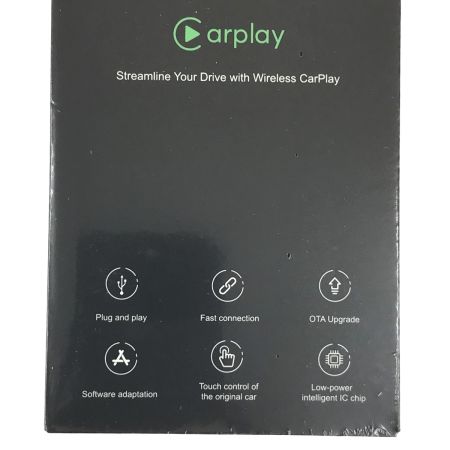   DEJIMAX carplayワイヤレス 車載用2015+ios10 X0016ZE5U9 ブラック 未開封品