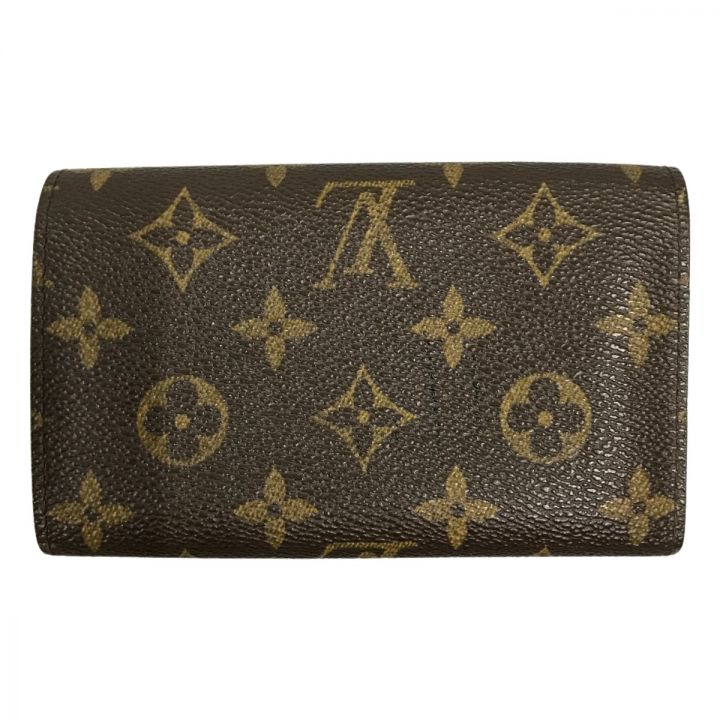 中古】 LOUIS VUITTON ルイヴィトン 2つ折り財布 モノグラム ポルト モネ・ビエ トレゾール M61730  ブラウン｜総合リサイクルショップ なんでもリサイクルビッグバン オンラインストア