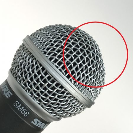  SHURE ダイナミックマイク SM58 ON/OFFスイッチなし