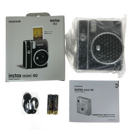  FUJIFILM フジフィルム チェキ INSTAX mini 40 インスタントカメラ ブラック