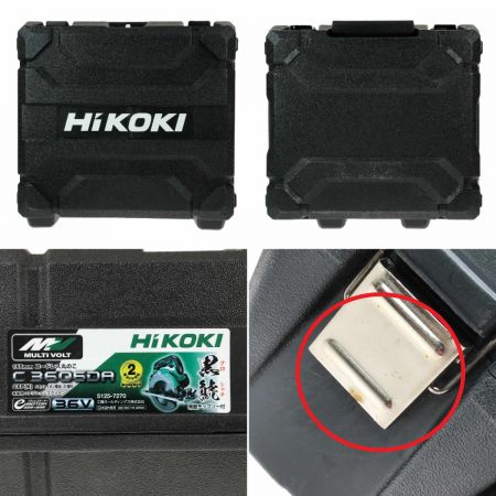  HiKOKI ハイコーキ 36V 165mm コードレス丸のこ C3606DA グリーン 充電器・充電池2個・ケース付