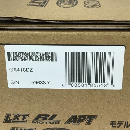 MAKITA マキタ 充電式ディスクグラインダ 100mm 18V GA418DZ 本体のみ