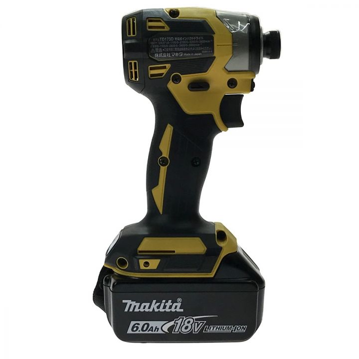 MAKITA マキタ 18V 充電式インパクトドライバ TD173DGXFY イエロー 充電器・充電池2個・ケース付 ｜中古 ｜なんでもリサイクルビッグバン