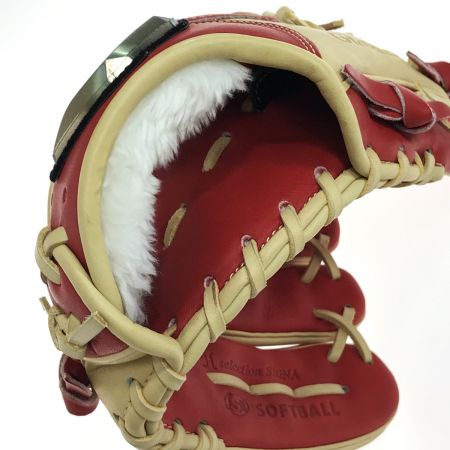  MIZUNO ミズノ ソフトボールグローブ グローバルエリート For Women's 外野手向け 1AJGS27707 レッド・ブロンド