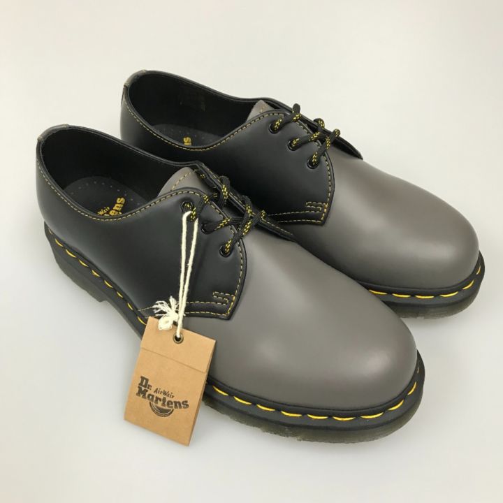 Dr.Martens ドクターマーチン 3EYE BOOT SMOOTH 27540 GV04X 3ホールシューズ UK8/US9(27cm相当）  27540 イエローステッチ グレー/ブラック｜中古｜なんでもリサイクルビッグバン