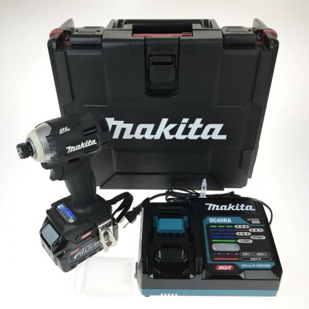  MAKITA マキタ 40V 充電式インパクトドライバ TD001GRDX ブラック 充電器・充電池1個・ケース付