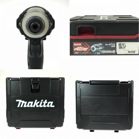  MAKITA マキタ 40V 充電式インパクトドライバ TD001GRDX ブラック 充電器・充電池1個・ケース付