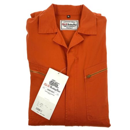  AUTO-BI(山田辰)  つなぎ服 2600 オレンジ 3Lサイズ 長袖