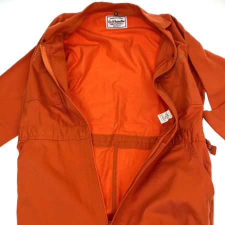  AUTO-BI(山田辰)  つなぎ服 2600 オレンジ 3Lサイズ 長袖
