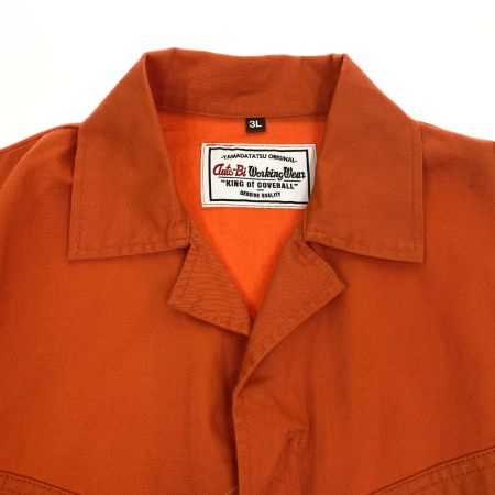  AUTO-BI(山田辰)  つなぎ服 2600 オレンジ 3Lサイズ 長袖