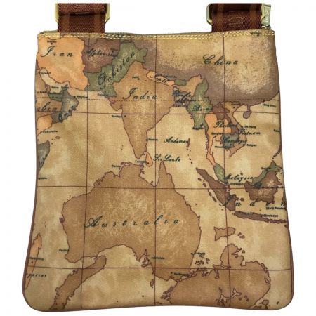  PRIMA CLASSE プリマクラッセ 世界地図プリントショルダーバッグ