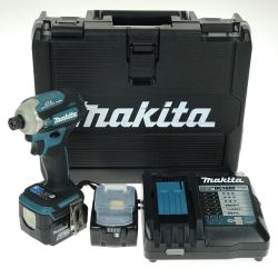 ## MAKITA マキタ 充電式インパクトドライバ 14.4V 6.0Ah TD161DRGX 充電器・充電池2個・ケース付 Bランク