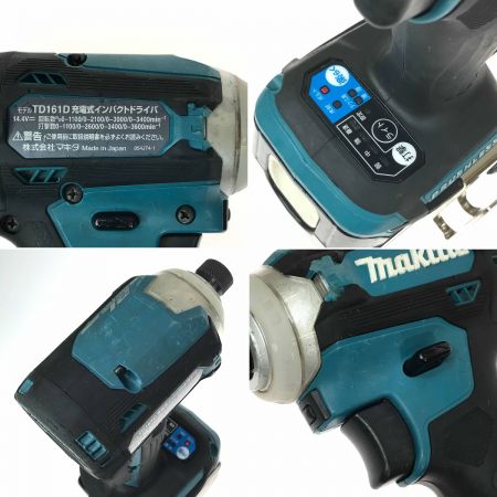  MAKITA マキタ 充電式インパクトドライバ 14.4V 6.0Ah TD161DRGX 充電器・充電池2個・ケース付