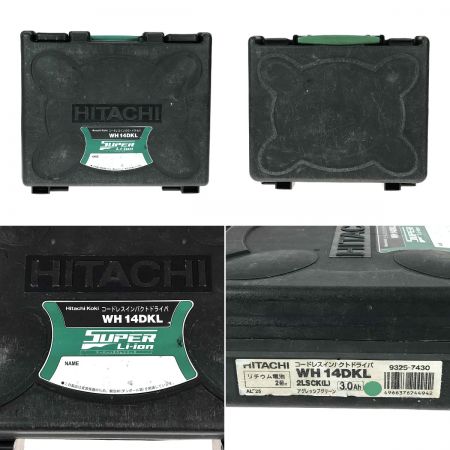  HiKOKI ハイコーキ 14.4V コードレスインパクトドライバ WH14DKL 充電器・充電池1個・ケース付