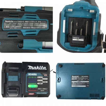  MAKITA マキタ 40Vmax充電式インパクトレンチ TW001GRDX 充電器・充電池2個・ケース付
