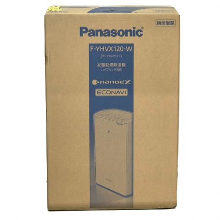  Panasonic パナソニック 衣類乾燥除湿機 F-YHVX120-W クリスタルホワイト ハイブリッド方式