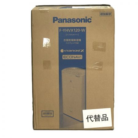  Panasonic パナソニック 衣類乾燥除湿機 F-YHVX120-W クリスタルホワイト ハイブリッド方式