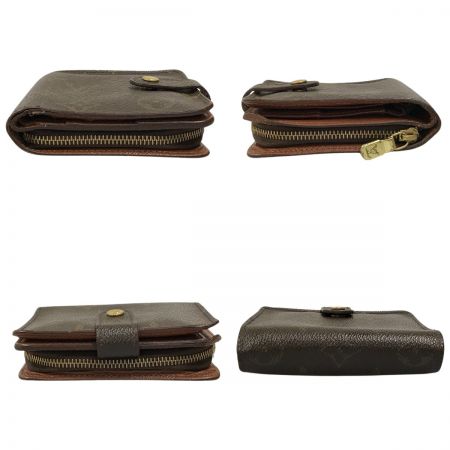  LOUIS VUITTON ルイヴィトン モノグラム コンパクトジップ 2つ折り財布 ジャンク品 M61667 ブラウン