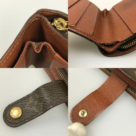  LOUIS VUITTON ルイヴィトン モノグラム コンパクトジップ 2つ折り財布 ジャンク品 M61667 ブラウン