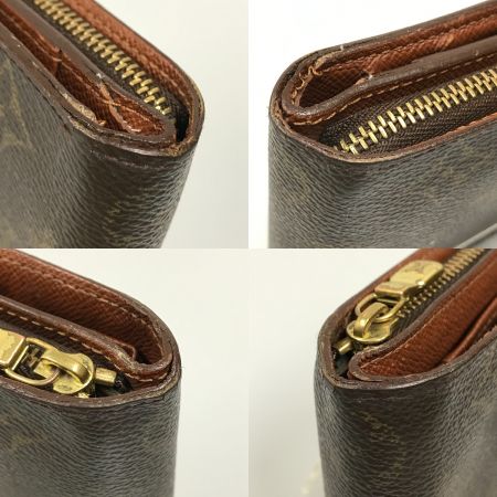  LOUIS VUITTON ルイヴィトン モノグラム コンパクトジップ 2つ折り財布 ジャンク品 M61667 ブラウン