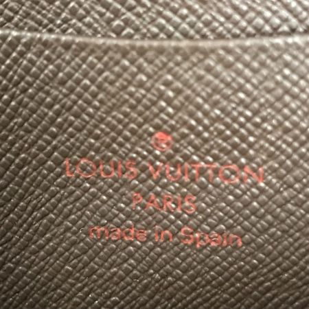  LOUIS VUITTON ルイヴィトン ダミエ ポルトモネ・ジップ ラウンドファスナー 長財布 ジャンク品 N61728 ブラウン